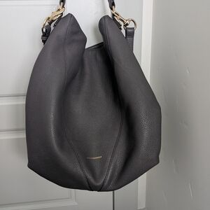 Rebecca Minkoff Black Hobo Bag with Gold Accents